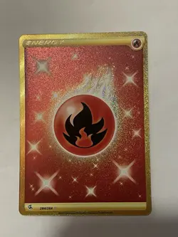 Pokemon TCG Fire Energy Fusion Strike Holo Card 284/264 - Image 1