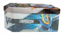 EMPTY Pokemon TCG Empoleon/Tyranitar Collectible Tin Trading Card Game NO PACKS - Image 3