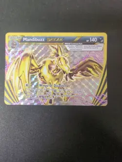 Mandibuzz BREAK - XY182 - Pokemon XY Promo Ultra Rare Card Dmg - Image 1