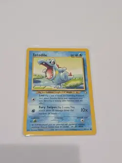 Totodile 81/111 Neo Genesis Common 50 HP Basic Unlimited Regular Card English - Image 1