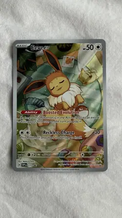 Pokemon Eevee 173 Sv: Scarlet & Violet Promo Card Prismatic Evolutions ETB Holo - Image 1