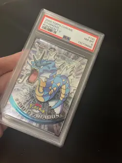 Gyarados #130 PSA 8 MINT/NM Vintage Pokemon Card Holo Rare Topps Pokemon T.V. - Image 2