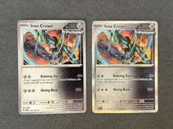Pokemon TCG Iron Crown 132/191 Reverse And Holo Cards - Surging Sparks NM - Image 1