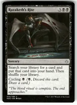Razaketh's Rite 74 Uncommon Hour of Devastation Magic: The Gathering Near Mint - Image 1