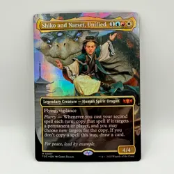 Magic Foundations Shiko and Narset Unified 0007 Mythic Rare Foil Borderless MTG - Image 2
