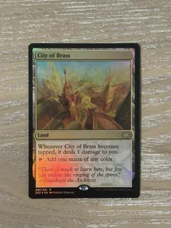 City of Brass [Foil] - Commander Masters (CMM) #737 Borderless Rare MTG NM - Image 3