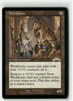 Workhorse 142 Rare Exodus Magic: The Gathering Near Mint - Image 1