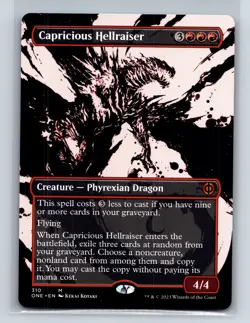 Phyrexia: All Will Be One #310 Capricious Hellraiser (Showcase) - Image 1