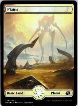 Plains (278) - Full Art 278 Land The Brothers' War Magic: The Gathering Foil LP - Image 1