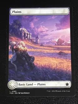 MTG Foundations Plains Full Art 0282 NM - Image 1