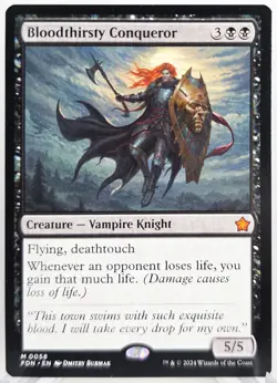 MTG Magic the Gathering Bloodthirsty Conqueror - 0058 - Foundations (FDN) NM - Image 1