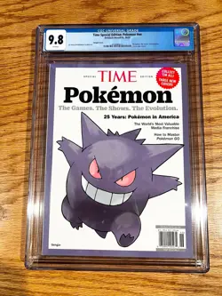 Pokemon Gengar Time Magazine 2025 CGC 9.8 1st Print Special Edition - Image 1