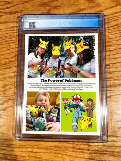 Pokemon Gengar Time Magazine 2025 CGC 9.8 1st Print Special Edition - Image 2