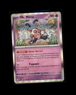 Mr. Mime 122/165 Rare 151 Pokemon Holo Lightly Played - Image 1