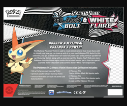 Pokemon TGC Victini Illustration Collection Box - Black Bolt/White Flare - New - Image 2