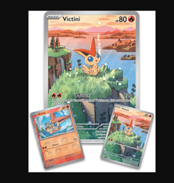 Pokemon TGC Victini Illustration Collection Box - Black Bolt/White Flare - New - Image 4