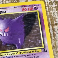 Pokemon Gengar 5/62 Fossil Holo Rare Holo 80 HP 1999 English Wizards - Image 3