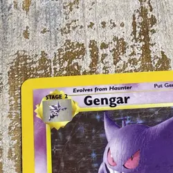 Pokemon Gengar 5/62 Fossil Holo Rare Holo 80 HP 1999 English Wizards - Image 4