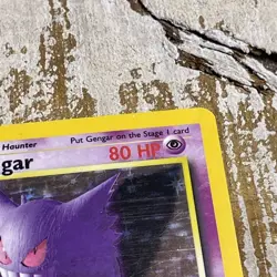 Pokemon Gengar 5/62 Fossil Holo Rare Holo 80 HP 1999 English Wizards - Image 5