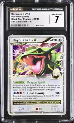 Pokemon Rayquaza C LV.X DP47 Diamond and Pearl Holo - CGC 7 Near Mint - Image 1