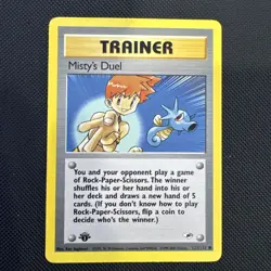 Pokemon TCG Misty's Duel Gym Heroes 123/132 1st Edition 2000 WotC Vintage - Image 1