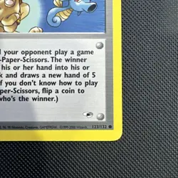 Pokemon TCG Misty's Duel Gym Heroes 123/132 1st Edition 2000 WotC Vintage - Image 3