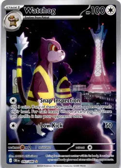 Watchog 097/086 Shiny Rare ME04: Chaos Rising Pokemon Near Mint - Image 1