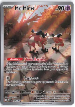 Mr. Mime 179/165 Illustration Rare 151 Pokemon NM - Image 1