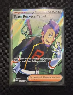 Pokemon TCG Team Rockets Petrel 226/182 Destined Rivals Ultra Rare Full Art-NM - Image 1