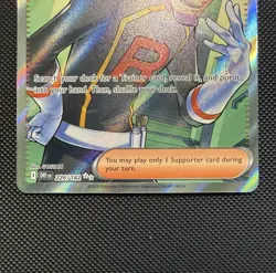 Pokemon TCG Team Rockets Petrel 226/182 Destined Rivals Ultra Rare Full Art-NM - Image 5