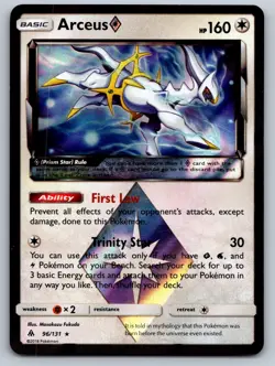 Arceus ◇ 96/131 Prism Star Rare Forbidden Light Pokemon Holo Lightly Played - Image 1