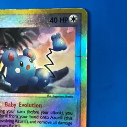 Azurill 31/100 Reverse Holo Pokemon EX Sandstorm 2003 Vintage MP/HP - Image 3