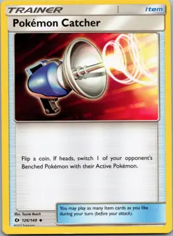 Pokemon Catcher Uncommon SM Base Set 126/149 NM - Image 1