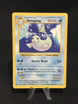 1999 Pokemon WOTC Base Set Dewgong Shadowless 25/102 *SavyCards* - Image 1