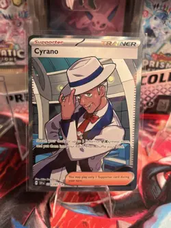 Cyrano 230/191 Sv08: Surging Sparks Trainer Full Art Pokemon TCG NM/M - Image 1