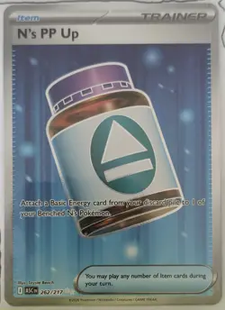Pokemon TCG: N’s PP Up Ultra Rare 262/217 [NM] - ME: Ascended Heroes - Image 1
