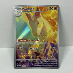Rapidash 189/182 Illustration Rare Destined Rivals Pokemon Near Mint - Image 1