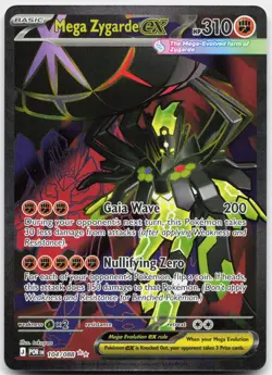 Mega Zygarde ex 104/088 Ultra Rare Perfect Order Pokemon Near Mint - Image 1