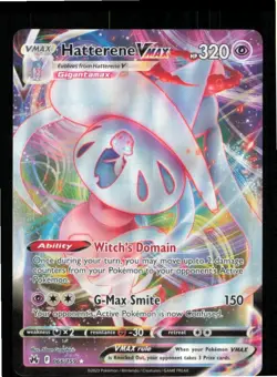 Hatterene VMAX 066/159 Holo VMAX Rare Crown Zenith Pokemon Near Mint - Image 1