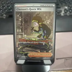 Clemonts Quick Wit 243/191 - Pokemon Surging Sparks Special Illustration Rare NM - Image 1