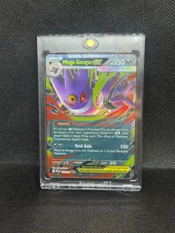 Pokemon TCG Mega Gengar EX Holo Double Rare 350 HP 056/094 Phantasmal Flames - Image 1