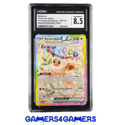 CGC 8.5 Eevee ex 167/131 Prismatic Evolutions Graded Pokemon SAR psa slab becket - Image 1