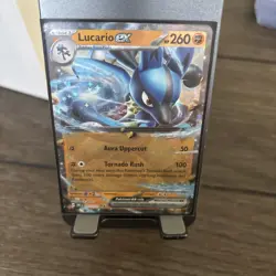 Pokemon Lucario EX 051/131 Prismatic Evolutions Double Rare Holo NM - Image 1