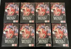 One Piece The Time of Battle Double Pack Set 11 English Ver. DP-11 Lot Of 8 - Image 1