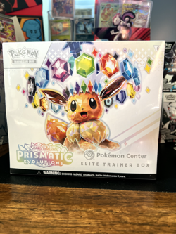 Prismatic Evolutions Pokemon Center Exclusive Elite Trainer Box Sealed in Hand - Image 1