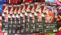 One Piece CCG OP-16 The Time Of Battle Sleeved Booster Packs English - Lot of 9! - Image 1