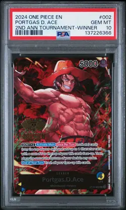 One Piece 2nd Anniversary WINNER 3 Brothers Luffy Sabo Ace Sequential PSA 10 - Image 4