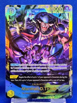 Marshall.D.Teach OP16-119 SEC | The Time of Battle | One Piece TCG | EN - Image 1