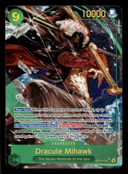 One Piece TCG The Azure Sea's Seven #OP14-119 Dracule Mihawk - Image 1