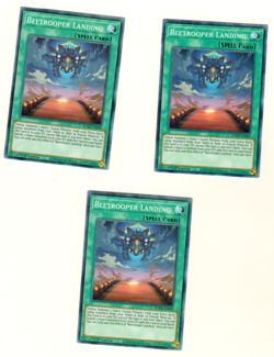 Set Of 3 Beetrooper Landing BODE-EN090 Burst Of Destiny 1st Edition Yugioh - Image 1